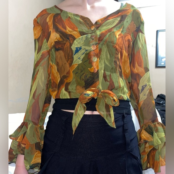 Vintage Y2K Le Chateau Blouse - Picture 1 of 7